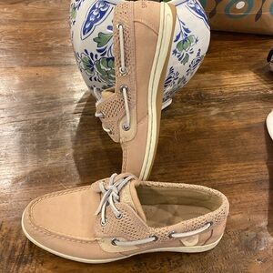 Sperry Women’s Koifish Pink Knit Boatshoes